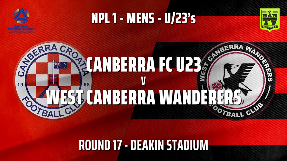 210808-Capital NPL U23 Round 17 - Canberra FC U23 v West Canberra Wanderers U23s Minigame Slate Image
