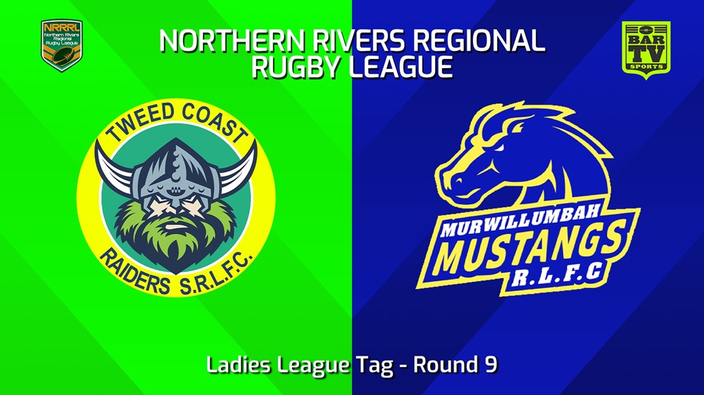 240602-video-Northern Rivers Round 9 - Ladies League Tag - Tweed Coast Raiders v Murwillumbah Mustangs Minigame Slate Image