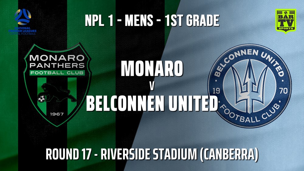 210807-Capital NPL Round 17 - Monaro Panthers FC v Belconnen United Minigame Slate Image