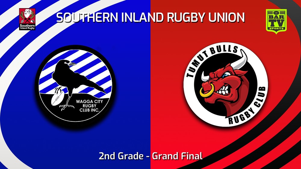 230812-Southern Inland Rugby Union Grand Final - 2nd Grade - Wagga City v Tumut Bulls Minigame Slate Image