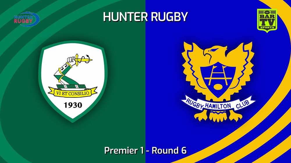 240518-video-Hunter Rugby Round 6 - Premier 1 - Merewether Carlton v Hamilton Hawks Slate Image