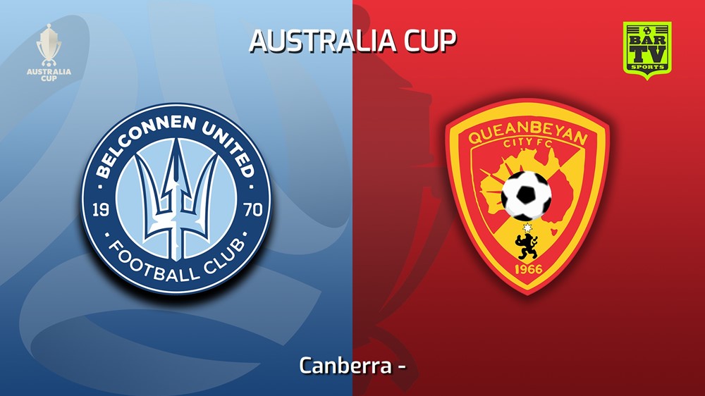 230305-Australia Cup Qualifying Canberra Belconnen United v Queanbeyan City SC Minigame Slate Image