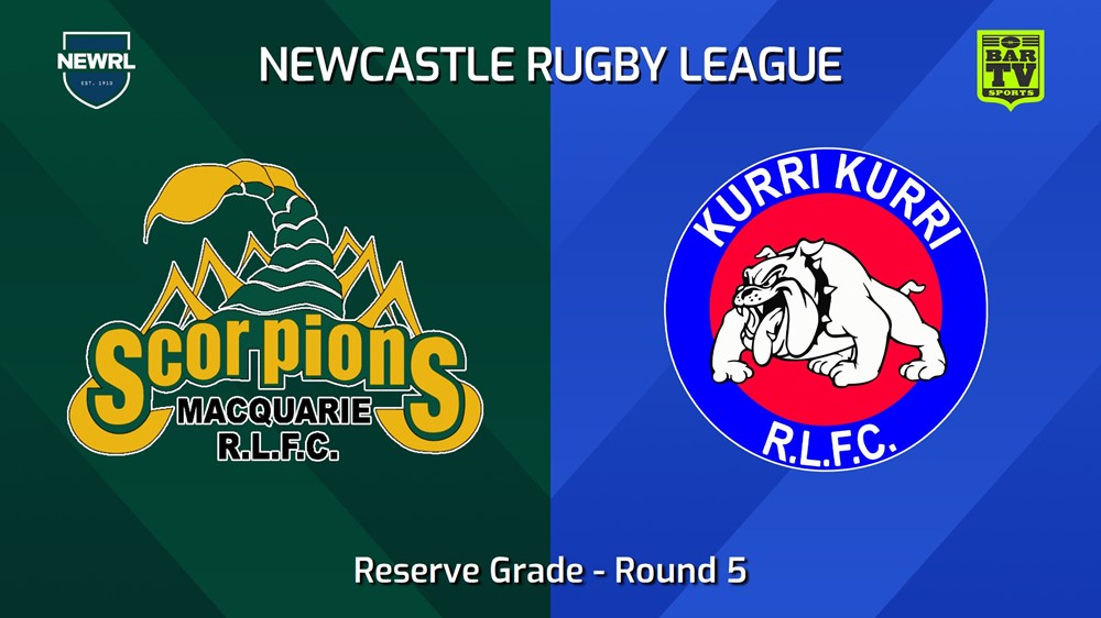 240512-video-Newcastle RL Round 5 - Reserve Grade - Macquarie Scorpions v Kurri Kurri Bulldogs Slate Image