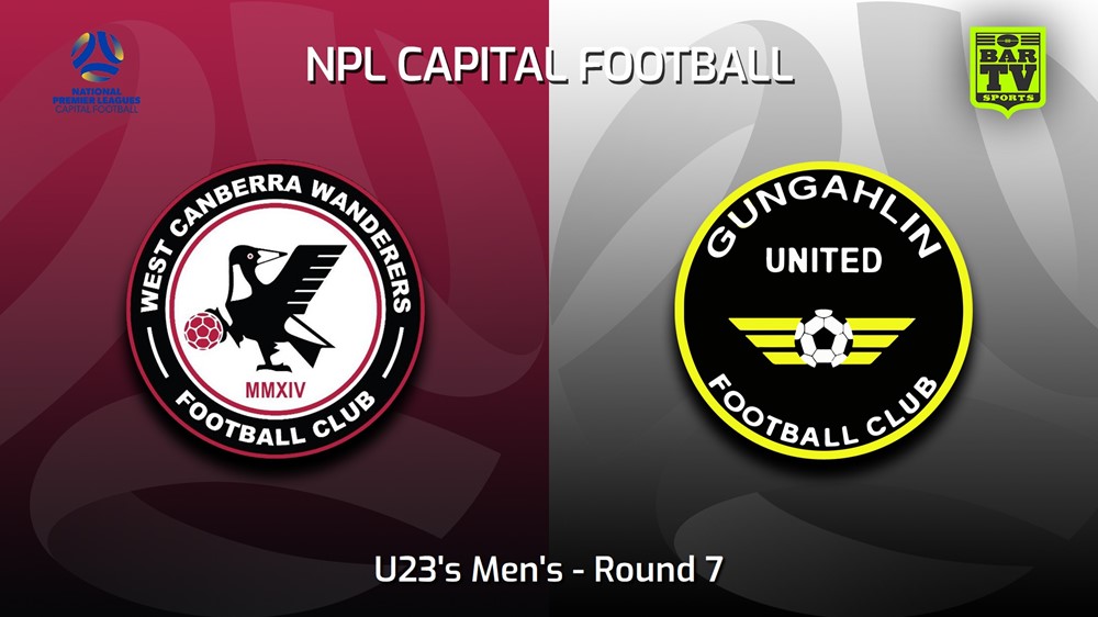 230520-Capital NPL U23 Round 7 - West Canberra Wanderers U23s v Gungahlin United U23 Slate Image