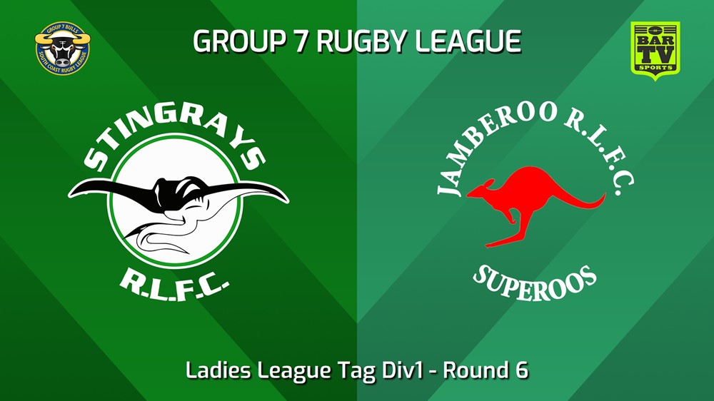 240512-video-South Coast Round 6 - Ladies League Tag Div1 - Stingrays of Shellharbour v Jamberoo Superoos Slate Image