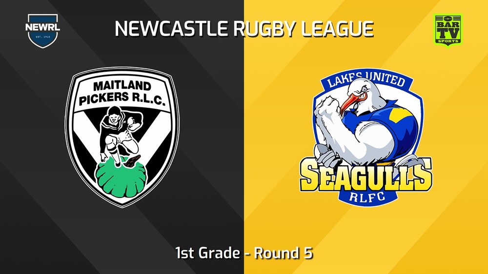 240511-video-Newcastle RL Round 5 - 1st Grade - Maitland Pickers v Lakes United Seagulls Slate Image