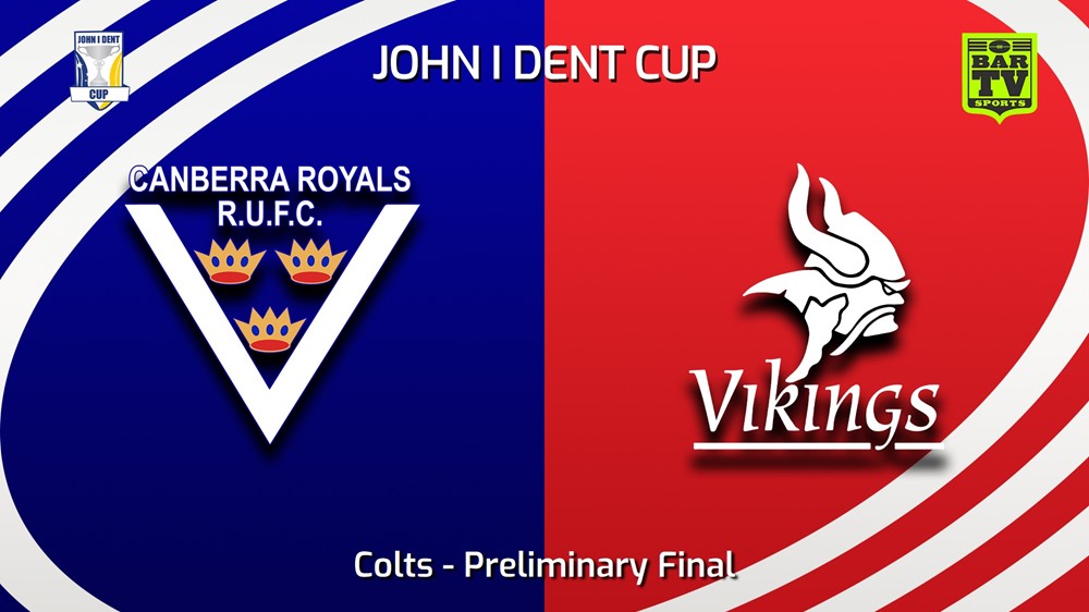 230819-John I Dent (ACT) Preliminary Final - Colts - Canberra Royals v Tuggeranong Vikings Minigame Slate Image