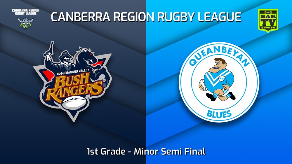 220903-Canberra Minor Semi Final - 1st Grade - Tuggeranong Bushrangers v Queanbeyan Blues Slate Image