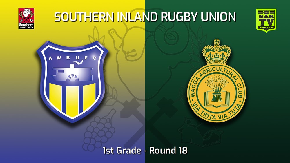 220813-Southern Inland Rugby Union Round 18 - 1st Grade - Albury Steamers v Wagga Agricultural College Minigame Slate Image