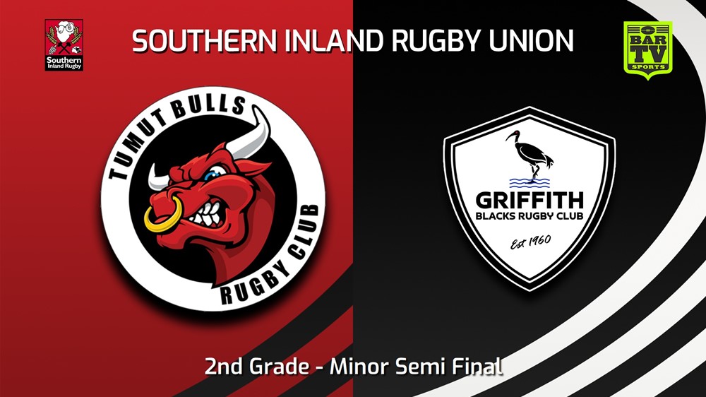 230729-Southern Inland Rugby Union Minor Semi Final - 2nd Grade - Tumut Bulls v Griffith Blacks Minigame Slate Image