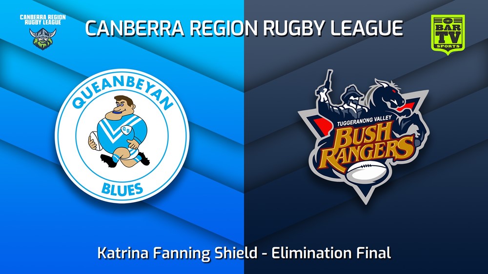 220827-Canberra Elimination Final - Katrina Fanning Shield - Queanbeyan Blues v Tuggeranong Bushrangers Slate Image