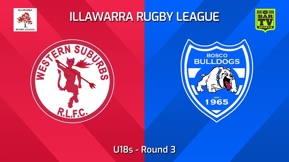 240511-video-Illawarra Round 3 - U18s - Western Suburbs Devils v St John Bosco Bulldogs Slate Image
