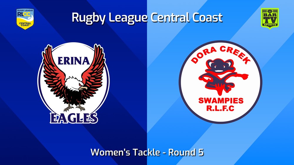 240512-video-RLCC Round 5 - Women's Tackle - Erina Eagles v Dora Creek Swampies Slate Image