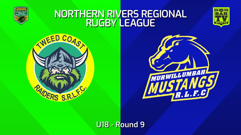 240602-video-Northern Rivers Round 9 - U18 - Tweed Coast Raiders v Murwillumbah Mustangs Minigame Slate Image