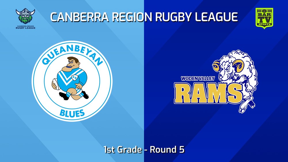 240504-video-Canberra Round 5 - 1st Grade - Queanbeyan Blues v Woden Valley Rams Slate Image