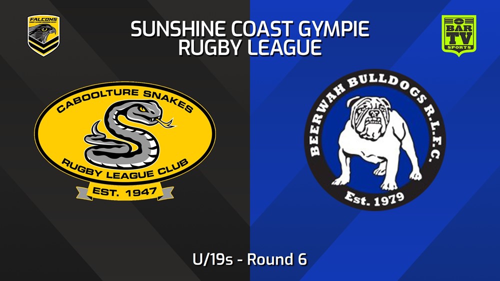 240511-video-Sunshine Coast RL Round 6 - U/19s - Caboolture Snakes v Beerwah Bulldogs Slate Image