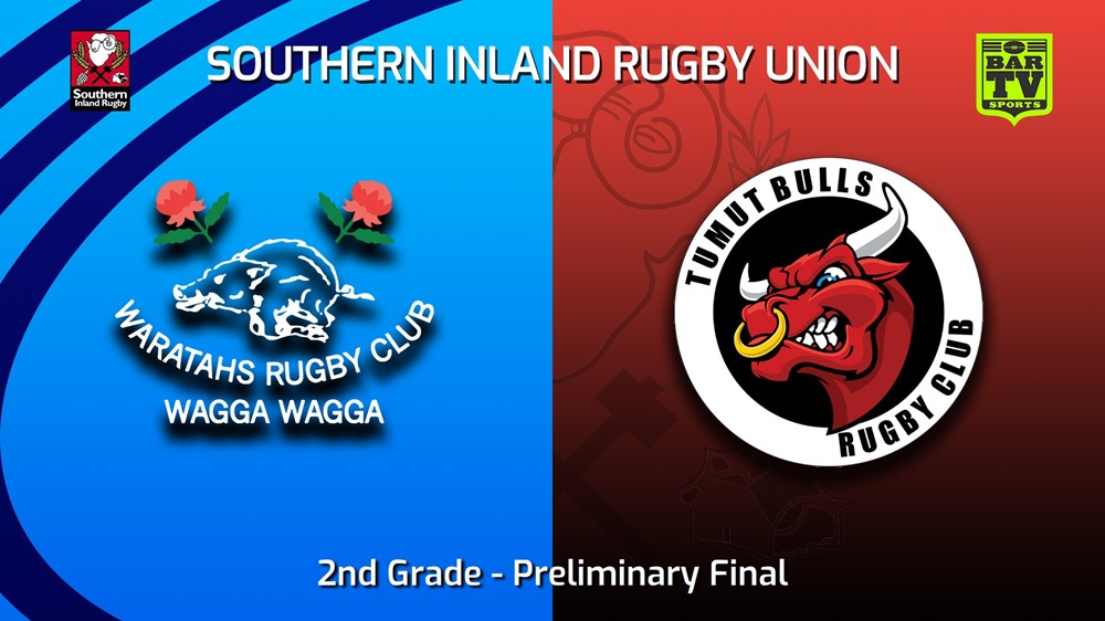 230805-Southern Inland Rugby Union Preliminary Final - 2nd Grade - Wagga Waratahs v Tumut Bulls Minigame Slate Image