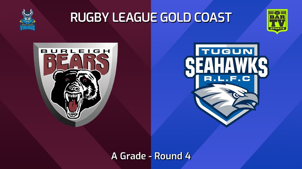 240512-video-Gold Coast Round 4 - A Grade - Burleigh Bears v Tugun Seahawks Slate Image